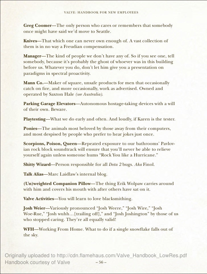 VALVE EMPLOYEE HANDBOOK PDF